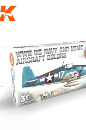 AK INTERACTIVE: SET acrylic paint 3rd Generation 17mL - WWII US Navy & USMC Aircraft Colors Voordeelprijs