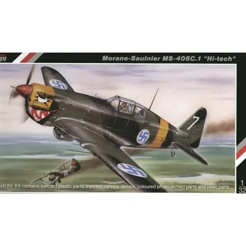 Koop Online Morane Saulnier MS.406C.1 HI-TECH. Together with the Dewoitine D.520 the Morane Saulnier MS.406 formed the backbone of the Frenc