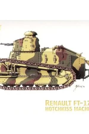 WWI Renault FT-17 with Hotchkiss machine gun Schaalmodel Goedkoop