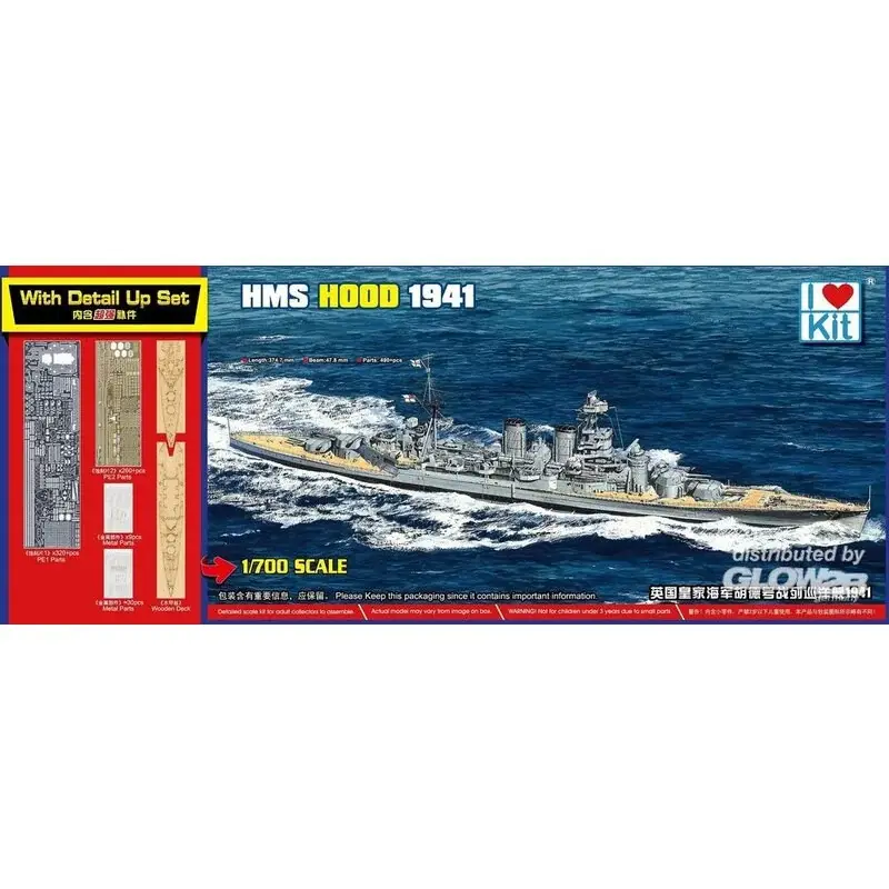 Exclusieve Aanbieding Top Grade HMS HOOD 1941 Schaalmodel