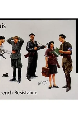 Direct Beschikbaar French Resistance and captured German Infantry man Figuren