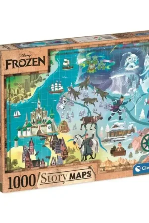 Disney Kaarten - 1000 stukjes - De Sneeuwkoningin Puzzel Laatste Versie