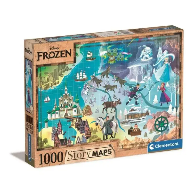 Disney Kaarten - 1000 stukjes - De Sneeuwkoningin Puzzel Laatste Versie