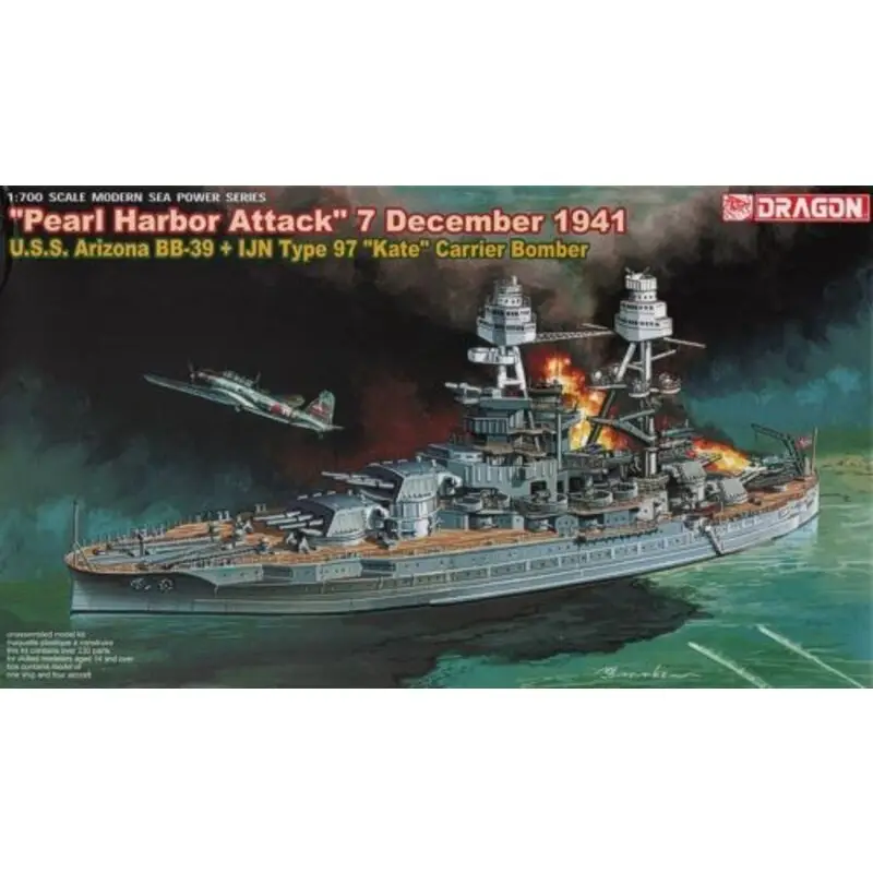 Uitverkoop USS Arizona BB-39 Type 97 Schaalmodel