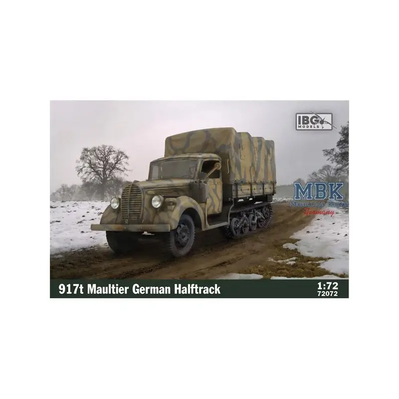 Meest Verkocht 917t Maultier - German Halftrack Schaalmodel