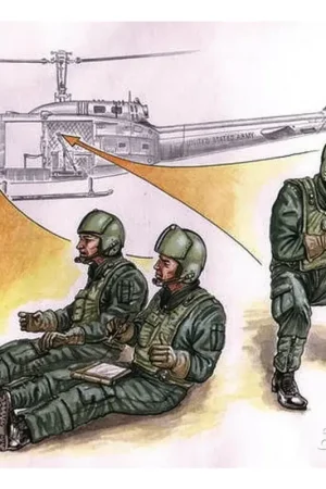Op = Op Amerikaanse Hubschrauber Besatzung Vietnam Figuren
