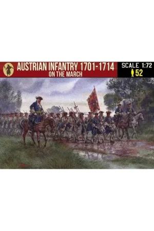 Tijdelijk Beschikbaar Figure Austrian infantry 1701-1714 on the march 1:72 Figuren