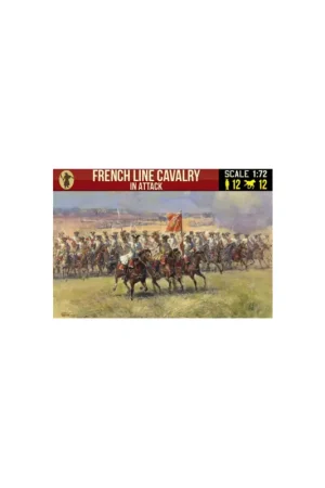 Voordeelprijs Figure French line cavalry in attack 1:72 Figuren