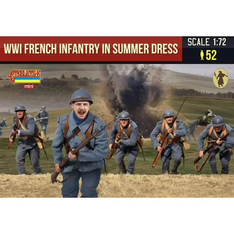 Betrouwbaar Franse infanterie in zomerjurk WOI Figuren