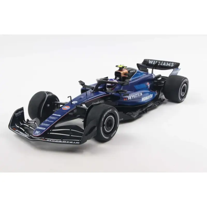 1:18 williams f1 team fw46 blue l.sargeant saudi arabia gp 2024 Miniatuur Finale Uitverkoop