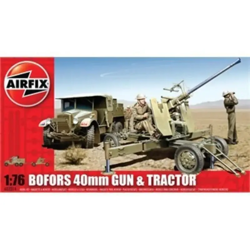 40mm Bofors pistool- en sleeptractor 'Vintage Classic-serie' Schaalmodel Superprijs