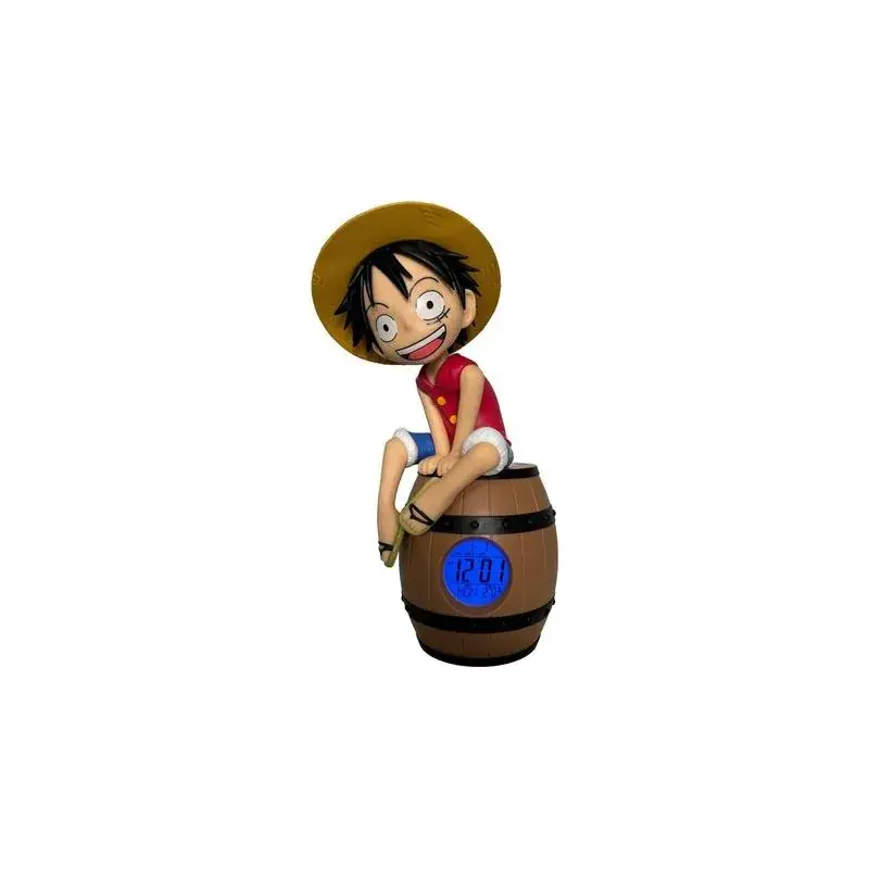 Superprijs ONE PIECE - Luffy on Barrel - LED Light Alarm Clock - 17 cm