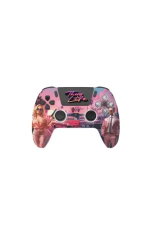 Aanbieding Bluetooth controller for PS5 LED - Thug Life