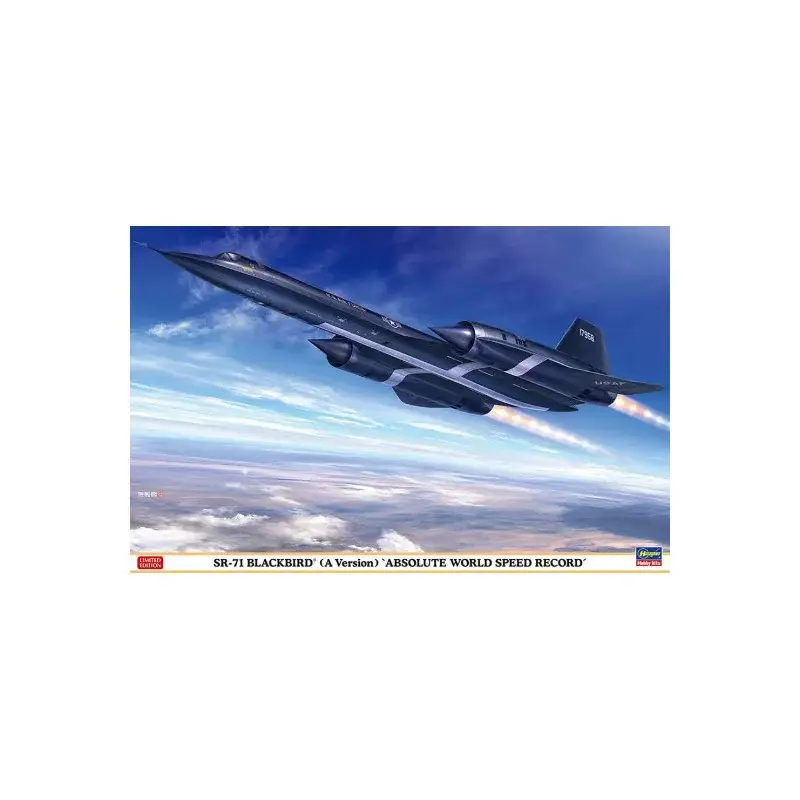 SR-71 Blackbird (A-versie) 'wereld absoluut snelheidsrecord' plastic vliegtuig model 1:72 Op = Op