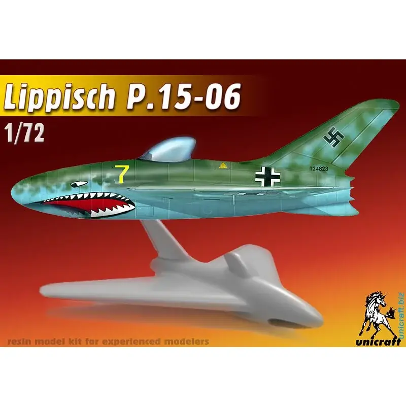 Snelle Levering Lippisch P.15-06 Duits WO II-jetproject Schaalmodel