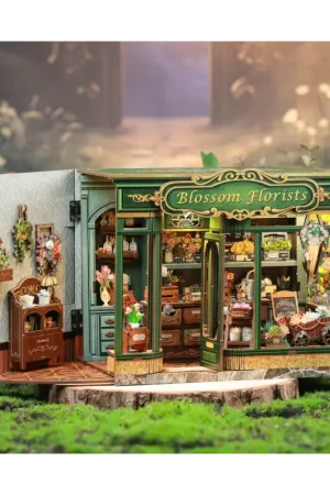 Exclusieve Aanbieding MINIATURE HOUSE - DIY - Florist - 265 pieces + LED Lighting