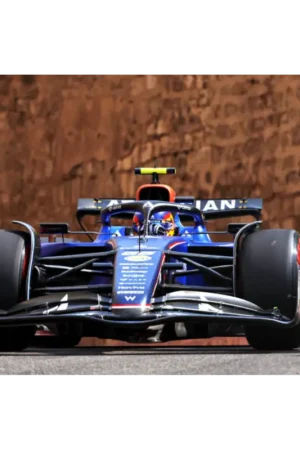 Williams fw47 blue c.sainz 55 gp azerbaïjan 2025 1/18 Miniatuur Exclusieve Aanbieding