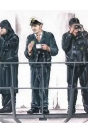 3 x crew figures for U-Boat Type VIIc (toebehoren voor modelbouwsets van Revell) Figuren Betrouwbaar