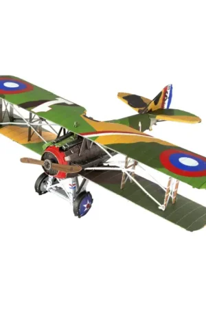 MetalEarth Aviation: SPAD S.XIII 10,8x8,4x3,2cm, 3D metalen model met 2 vellen, op 12x17cm kaart, 14+ Direct Beschikbaar