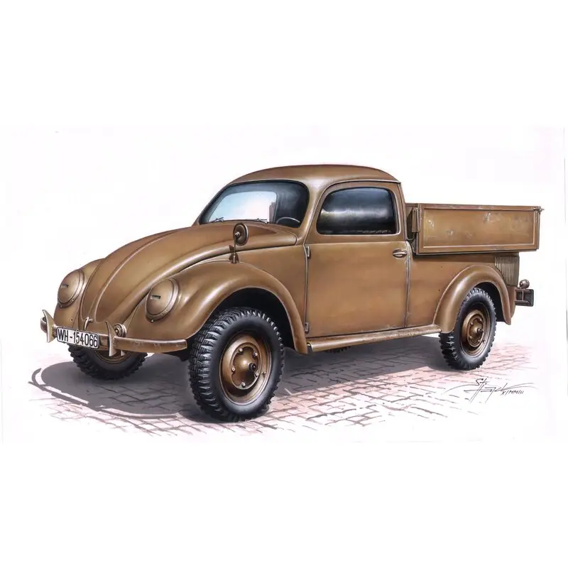 Alleen Vandaag VW-type 825 Pick Up Ferdinand Porsche, een Duitse auto-ingenieur, ontwikkelde zijn beroemde mensen de auto, de VW Kever op direc