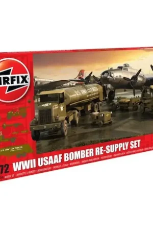 USAAF Bomber Re-aanbod Set. Autocar U-7144-T 4X4 trekker en F-1 brandstof trailer. B-17 niet inbegrepen. Express Levering