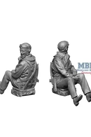Aanbieding WW2 US Navy Pilot 2 (engaged) 1:32 Figuren