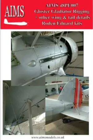 Gloster Gladiator tuigage + vleugel / staart details (ontworpen om gebruikt te worden met Eduard en Roden kits) Betrouwbaar