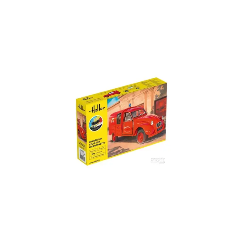 STARTER KIT Citroën 2CV Fourgonette AK 250 Schaalmodel Gratis Retour