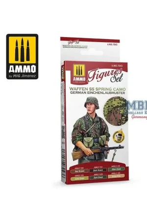 WAFFEN SS Lente Camo. Duitse Eichenlaubmuster-set Acrylverf Lage Prijs