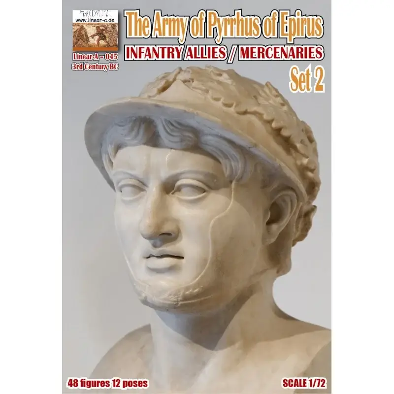 Het leger van Pyrrhus van Epirus INFANTRY ALLIES / MERCENARYS Set 2 3e eeuw voor Christus Favoriet