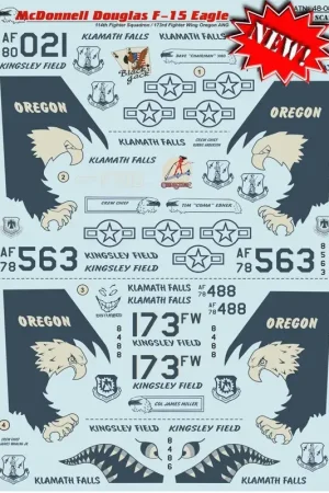 Bestel Nu Sticker McDonnell-Douglas F-15 Eagle Decal