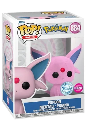 Pokemon Pop Espeon Mentali Flocked Exclusive Pop figur Korting