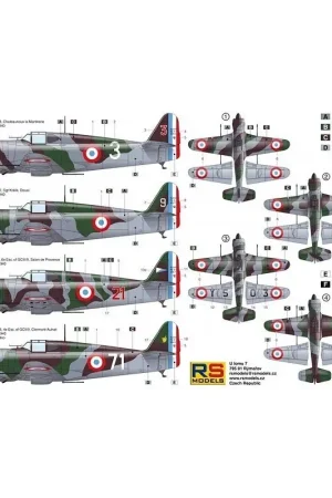 Voordeelprijs Marcel-Bloch MB.152 Slag van Frankrijk 1940. 4 sticker varianten voor Frankrijk Schaalmodel