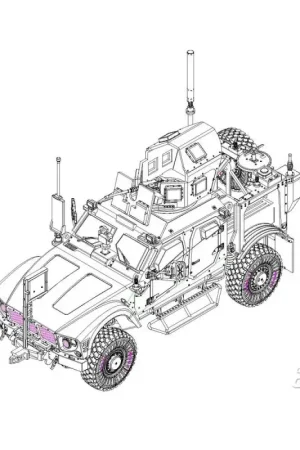 Us m1240 m-atv mrap Schaalmodel Direct Beschikbaar