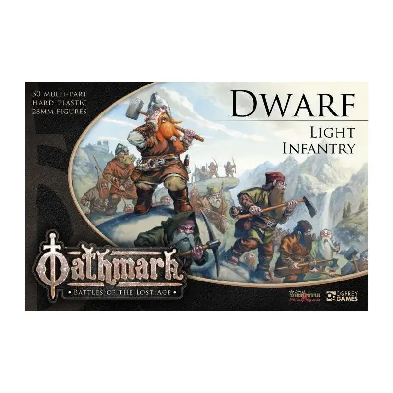 Oathmark Dwarf Light Infantry Figuur spellet Flitsaanbieding