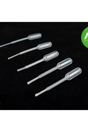 Pipetten voor het mengen van kleuren Klein Formaat 5x1mlSet van 5 kleine pipettenschaaltjes voor het nauwkeurig doseren van verf Lage Kosten