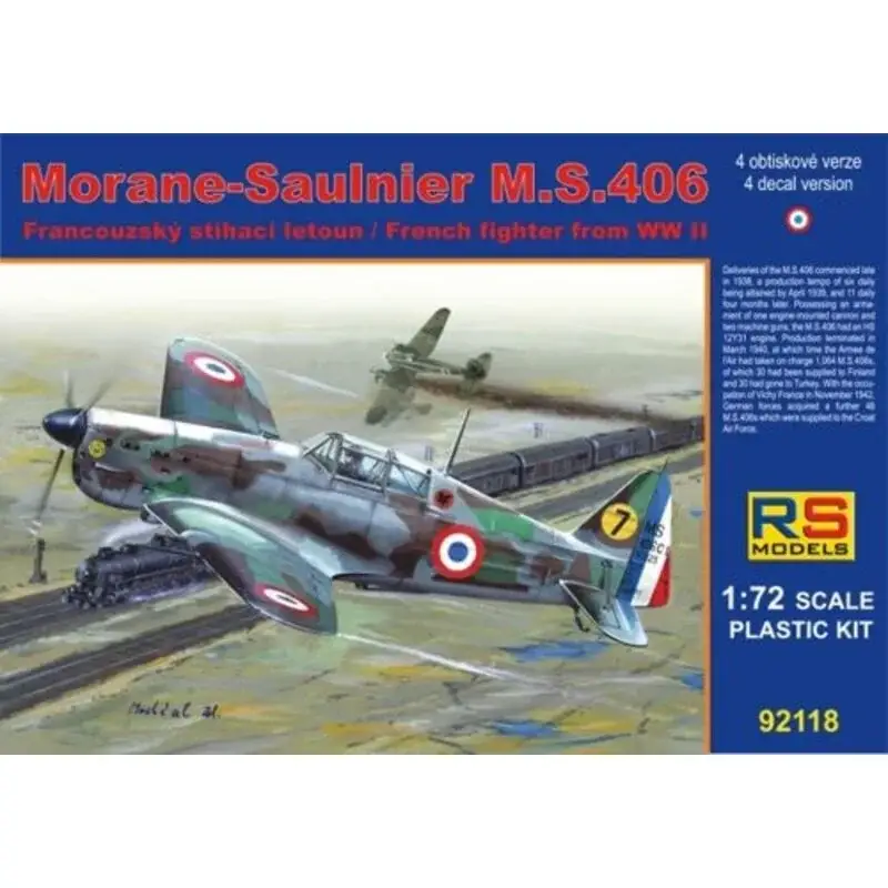 Nu Kopen Morane-Saulnier MS.406 France 1940 New 2/2012 !!! 4 decal variants for France
