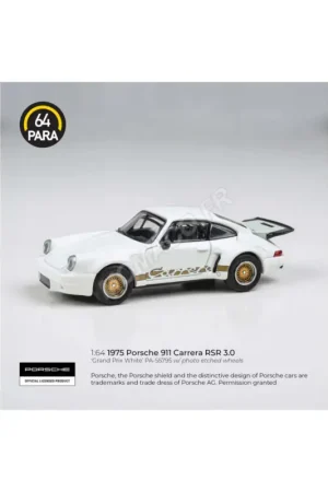 Beperkte Voorraad Porsche 911 carrera rsr 3.0 gp white/gold (lhd) Miniatuur