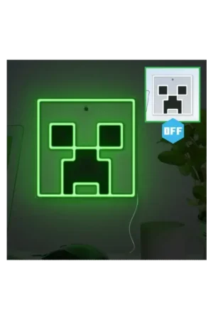 MINECRAFT - Creeper - Neon LED Wall Lamp Gecertificeerd