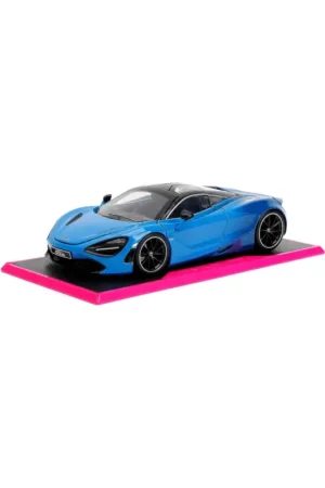 Jada 34850 miniature mclaren 720s blue pink slips 1/24 Miniatuur Meest Verkocht