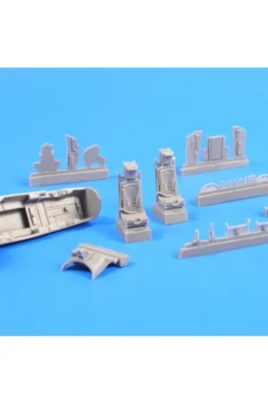 Bestseller Folland Gnat T.1 - Interior set. Detail level of the 1/48 Airfix Folland Gnat interior can be lifted by our exquisitely cast res