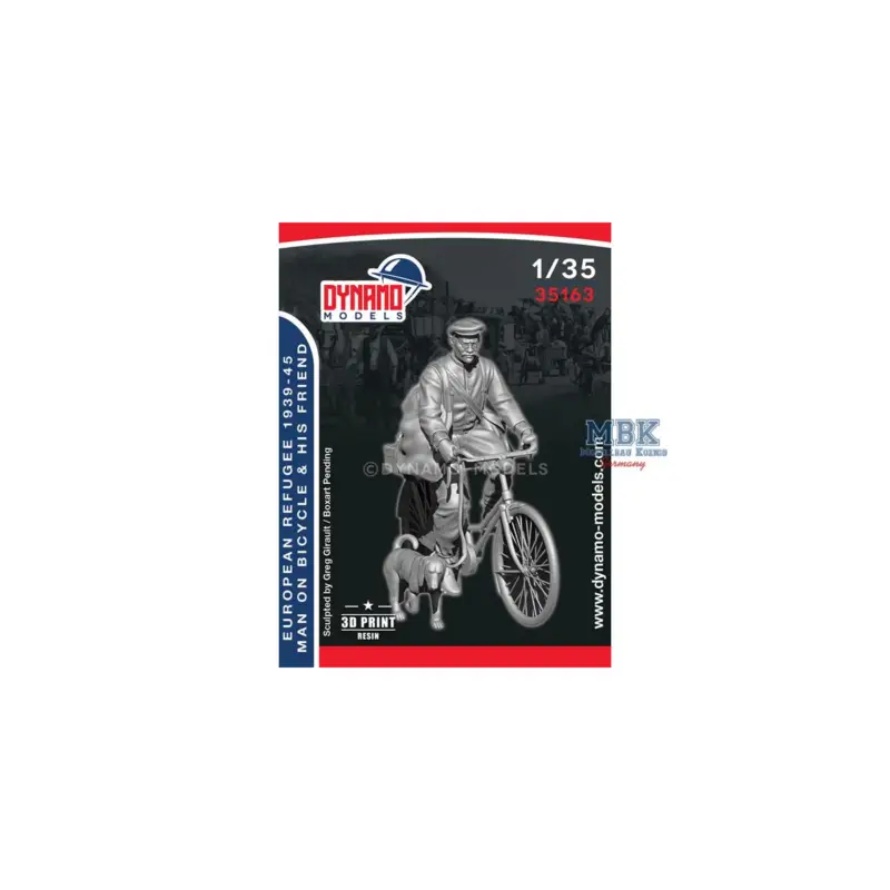 Must-Have Civilian - Refugee Man on Bicycle and his Friend Figuren