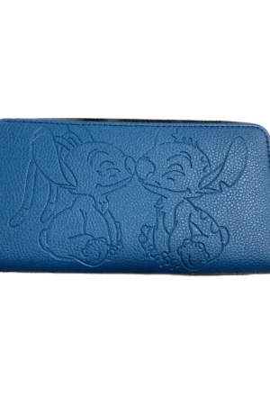 Beste Prijs STITCH & ANGEL - Blue & Black - Wallet - '19x20x2,5cm' Portemonnee
