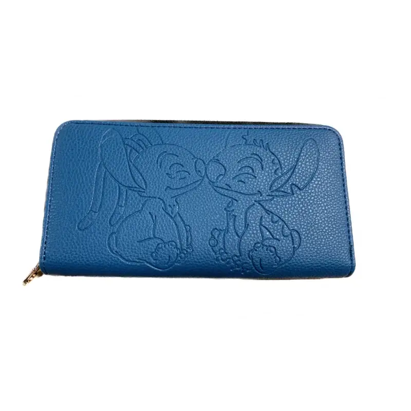 Beste Prijs STITCH & ANGEL - Blue & Black - Wallet - '19x20x2,5cm' Portemonnee
