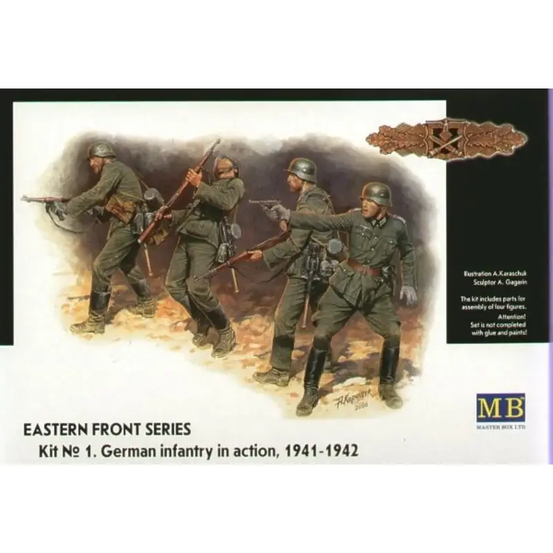 Lage Prijs Eastern Front Summer 1941 German Infantry (4 fig.) Figuren