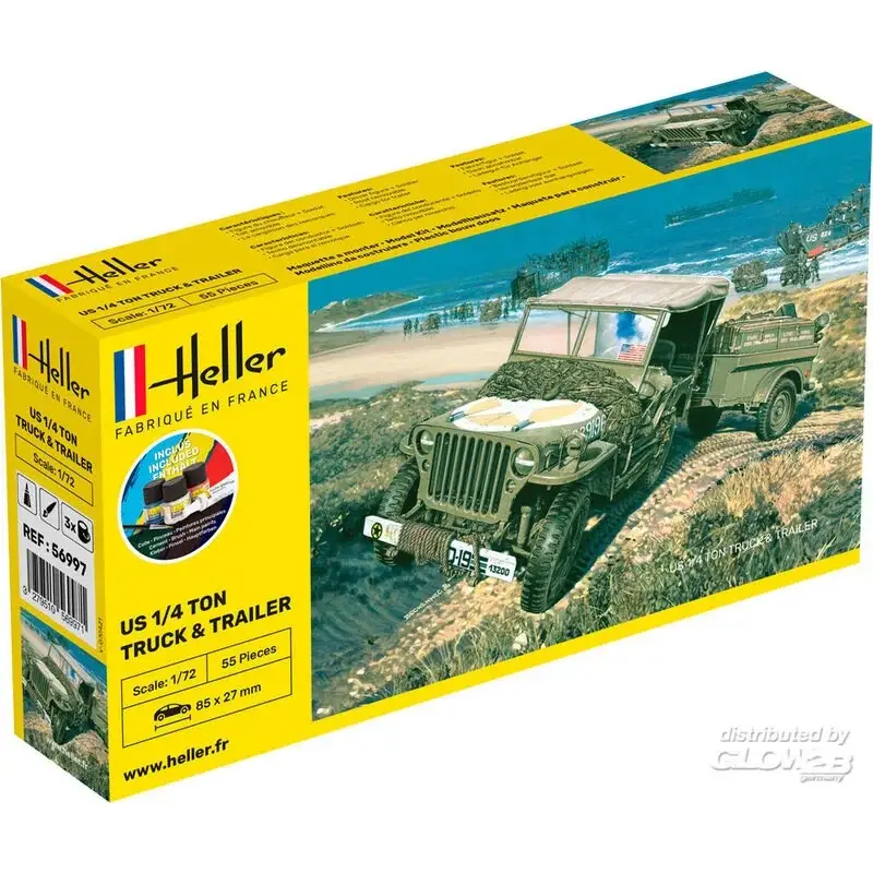 Superprijs Starter kit us 1/4 ton vrachtwagenaar Schaalmodel