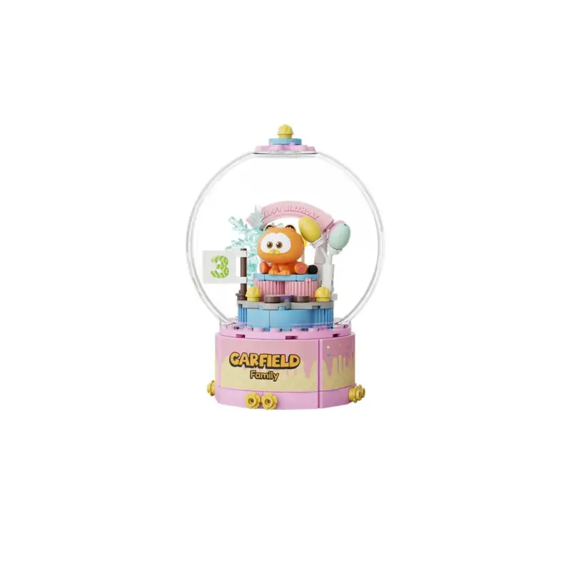Koop Online Garfield Crystal Ball Series Pantasy Garfield Birthday Cake 13cm