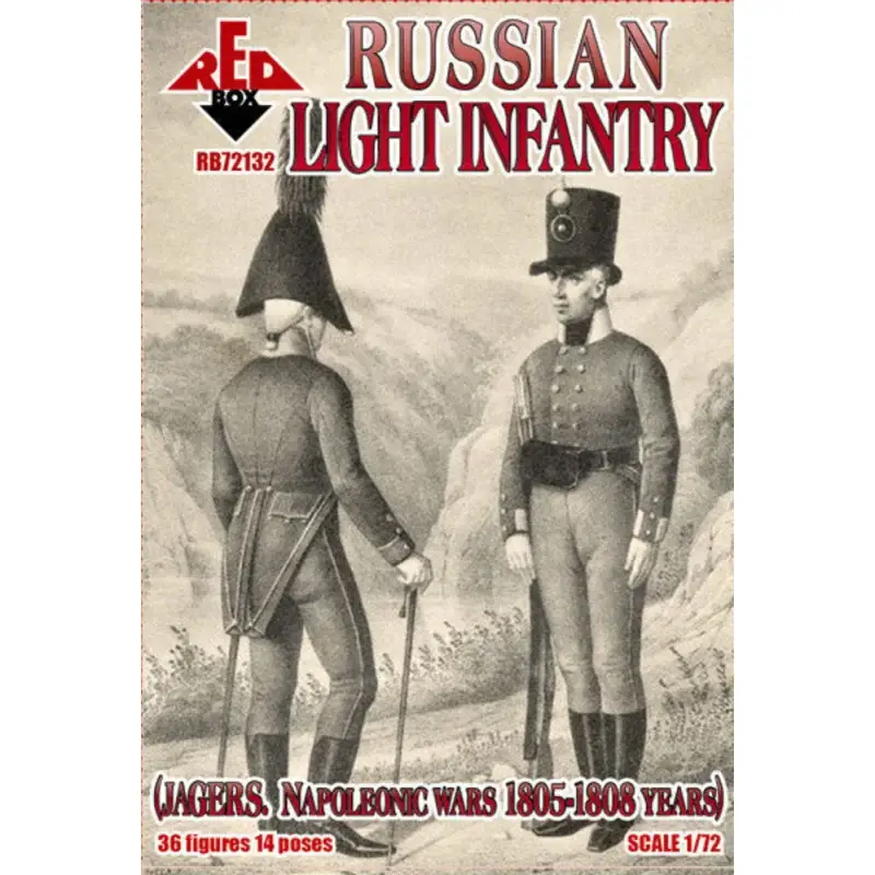 Actieprijs Napoleontische Russische lichte infanterie (J. Figuren