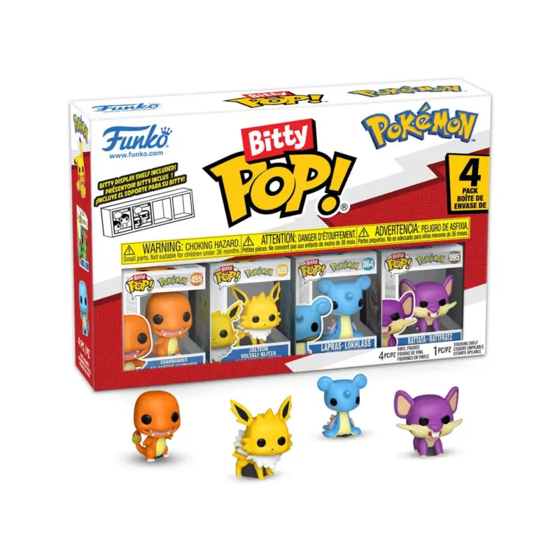 Pokémon - pack of 4 Bitty POP figures! Vinyl Series 2 2 cm Gereduceerde Prijs