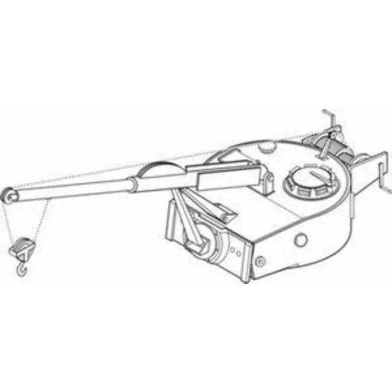 Bergetiger contains conversion parts for Tiger I tank to represent Bergetiger I recovery tank (toebehoren voor modelbouwsets van Shop Nu